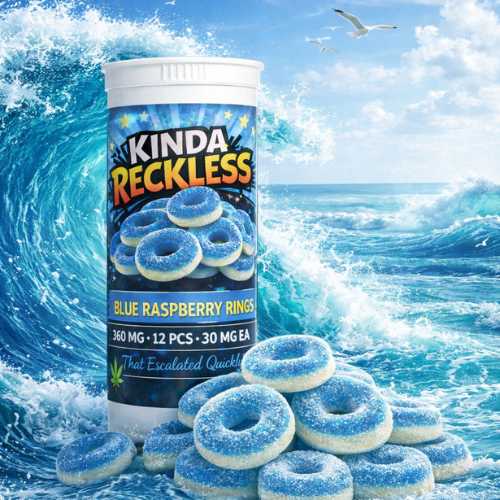 Kinda Reckless Blue Raspberry Gummy Rings