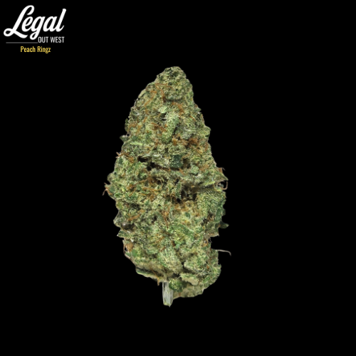 Peach Ringz cannabis flower bud