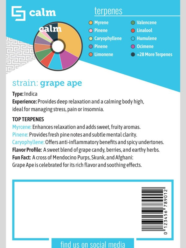 Suncliff “Calm - Grape Ape” THCA Disposable Vape Pen