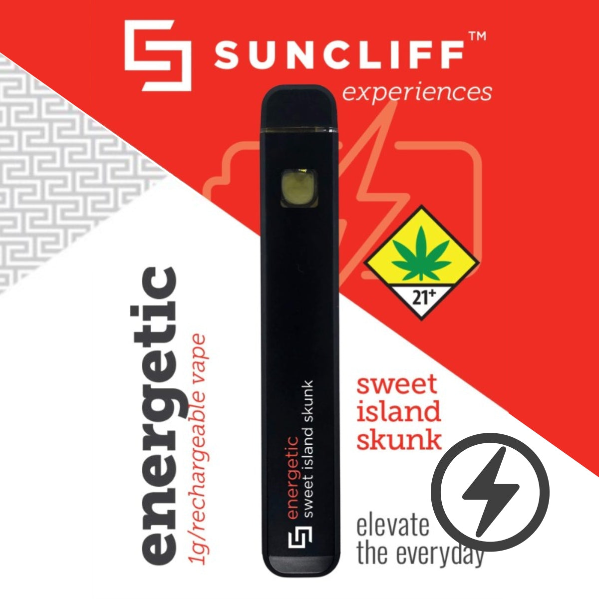 Suncliff “Energetic - Sweet Island Skunk” THCA Disposable Vape Pen
