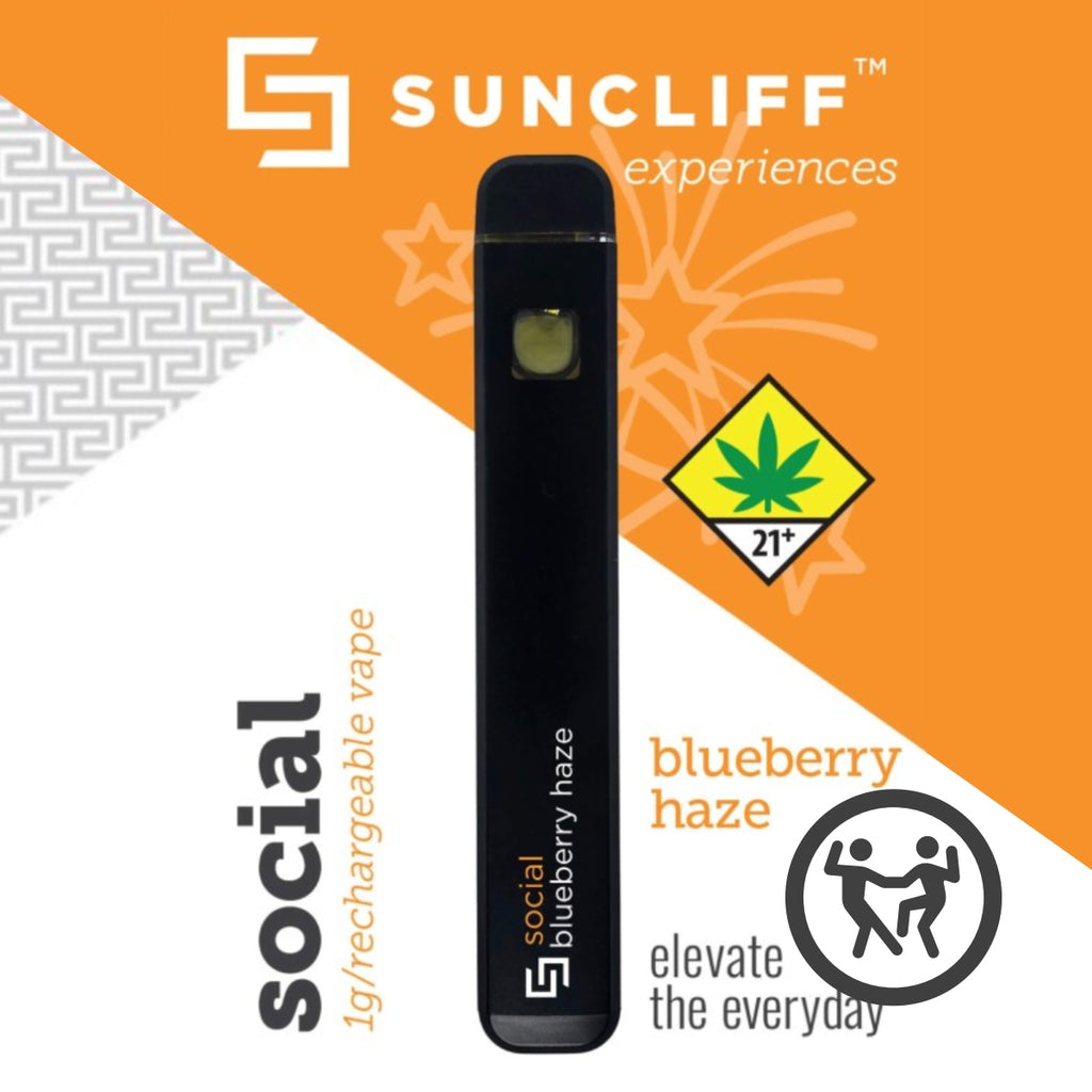 Suncliff “Social - Blueberry Haze” THCA Disposable Vape Pen