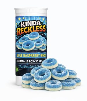 Kinda Reckless Blue Raspberry Gummy Rings