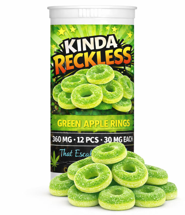 Kinda Reckless Green Apple Gummy Rings